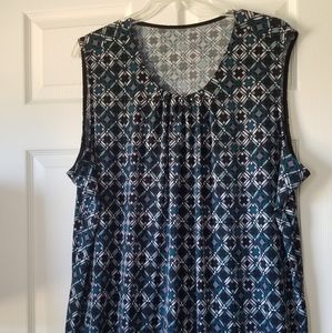 Teal sleeveless shell